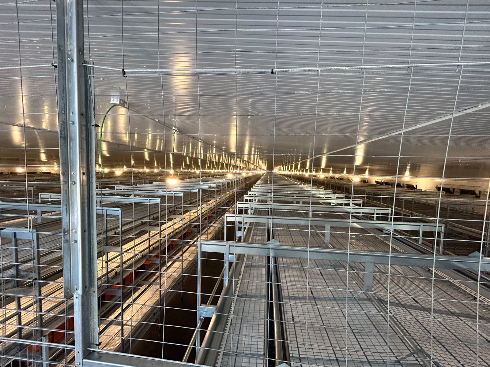 Montaje de cerchas interiores
